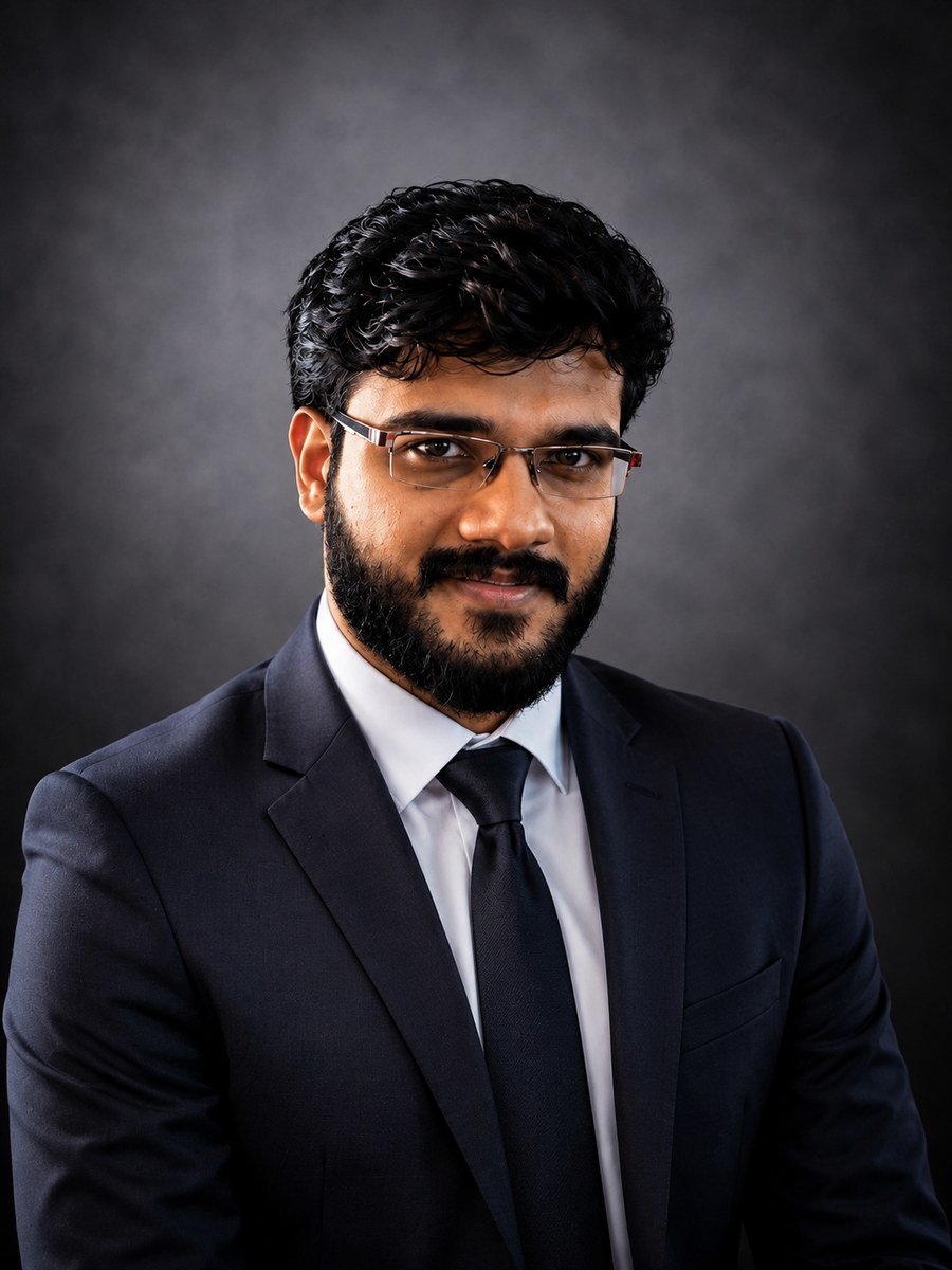 Portrait of B. Rishab Antosh, Co-Founder and Chief Executive Officer of KurippEdu