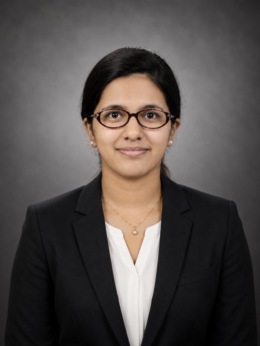 Portrait of Dr. A. Roslin Elsa Varughese, Co-Founder and Chief Operating Officer of KurippEdu